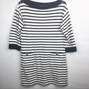 KATE SPADE Dress Stripe New York Off Shoulder sz M